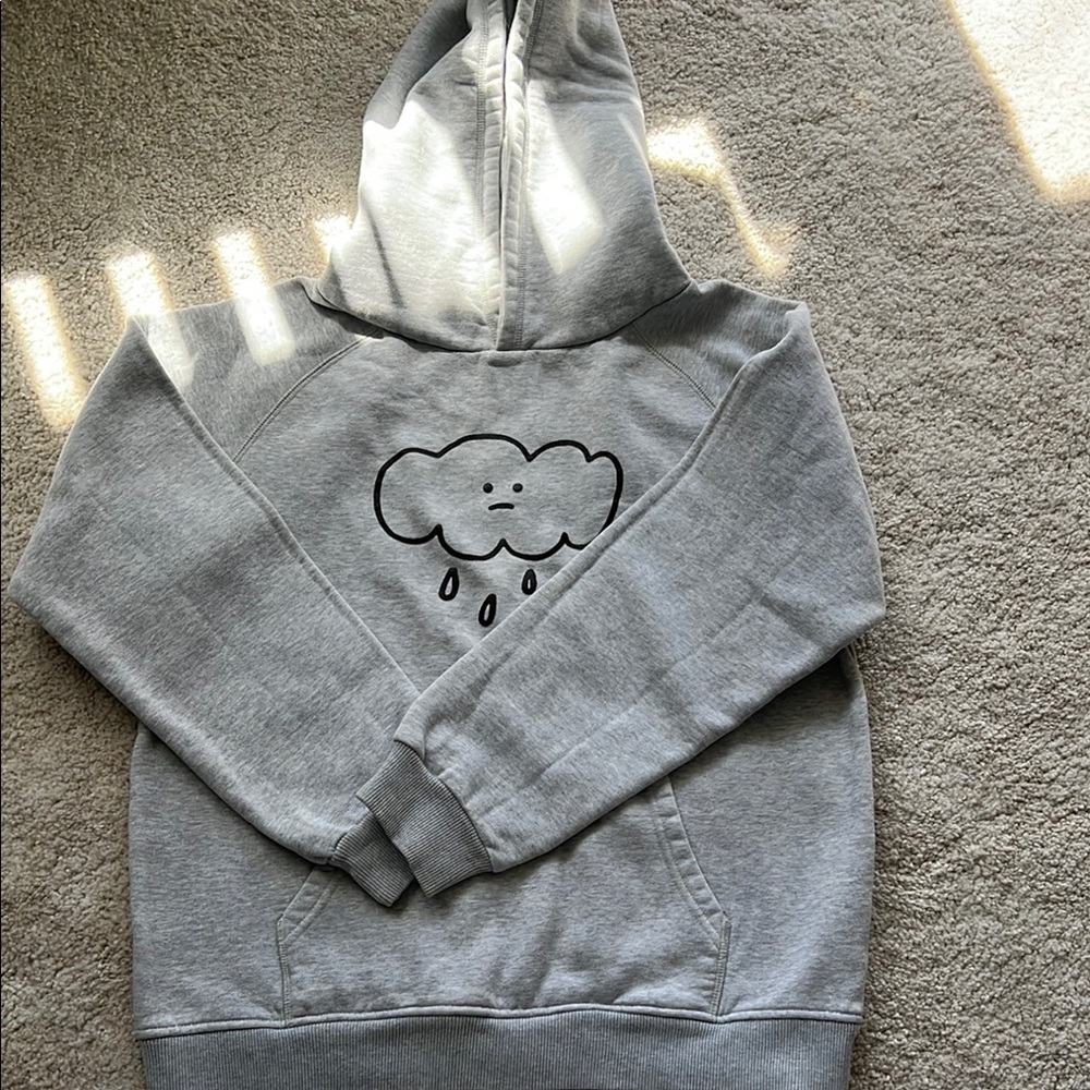 Gray Elephant Hoodie Sweatshirt Pullover